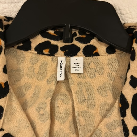Nordstrom Leopard Print pajama dress. Small. NWOT - Picture 3 of 8